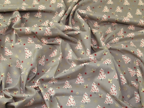 Deadstock 100% Cotton Fabric Grey