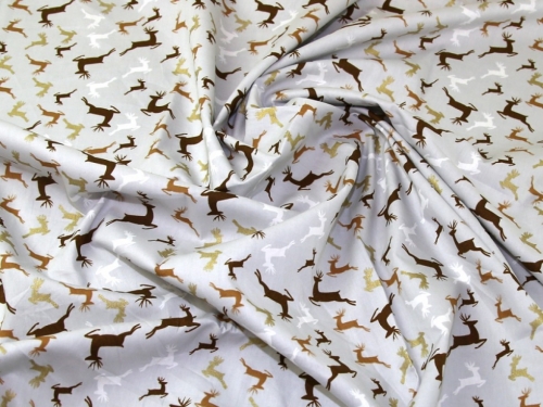 Deadstock 100% Cotton Fabric Grey