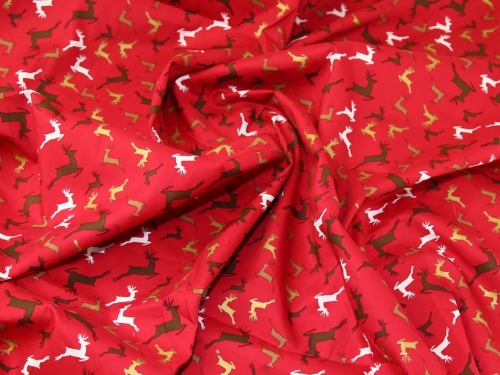 Deadstock 100% Cotton Fabric Red