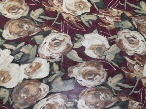 Deadstock Sheer Chiffon Fabric Wine