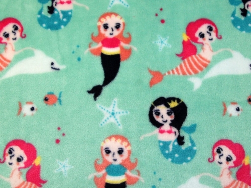 Deadstock Plush Cuddle Fleece Fabric Mint Green