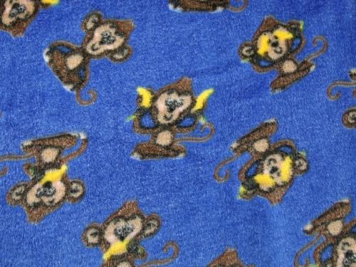 Deadstock Plush Cuddle Fleece Fabric Royal Blue