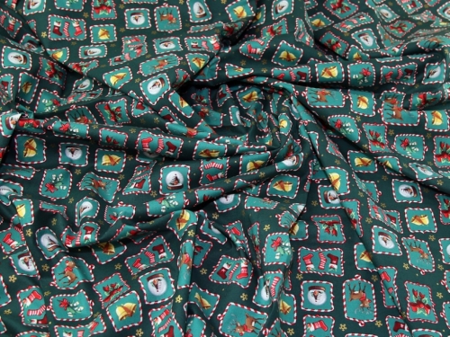 Deadstock 100% Cotton Fabric Bottle Green