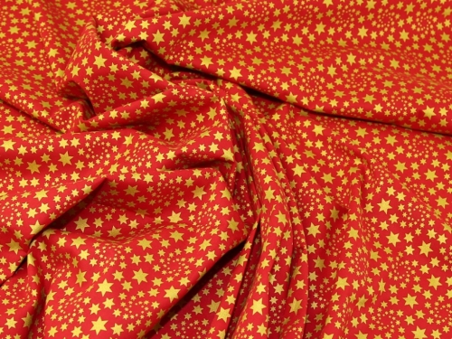 Deadstock 100% Cotton Fabric Red