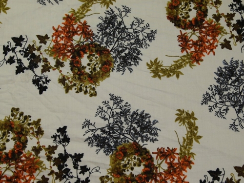 Deadstock Cotton Poplin Fabric Orange