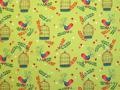 Deadstock 100% Cotton Fabric Lime Green