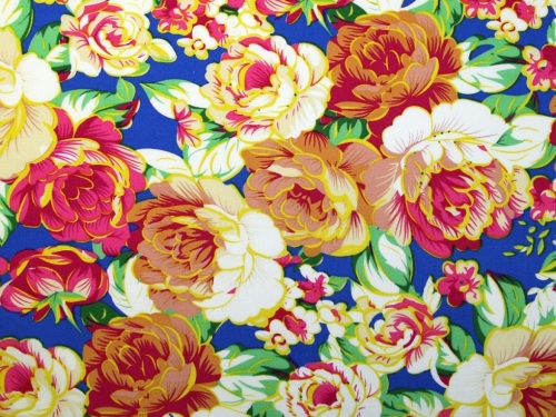 Deadstock 100% Cotton Poplin Fabric Blue
