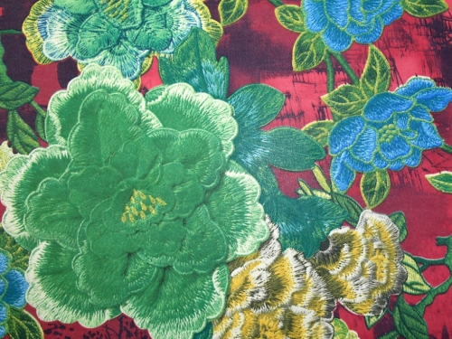 Deadstock Polyester Georgette Fabric Wine