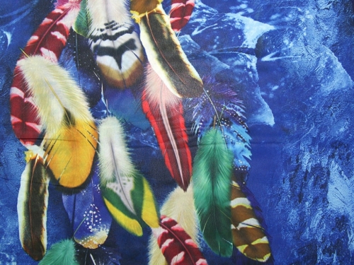 Deadstock Polyester Georgette Fabric Royal