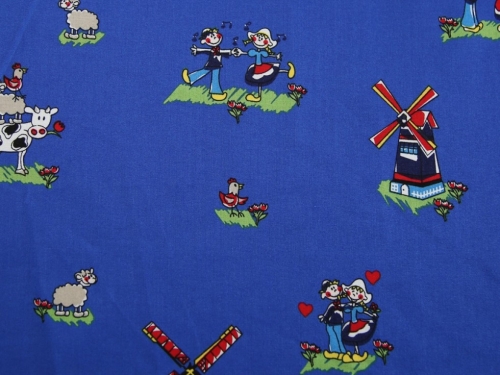 Deadstock 100% Cotton Fabric Royal Blue