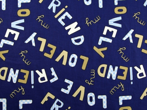 Deadstock 100% Cotton Fabric Navy Blue