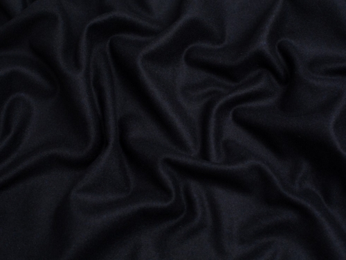 Minerva Core Range Melton Wool Blend Coating Fabric Dark Navy