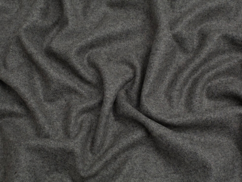 Minerva Core Range Melton Wool Blend Coating Fabric Silver Grey