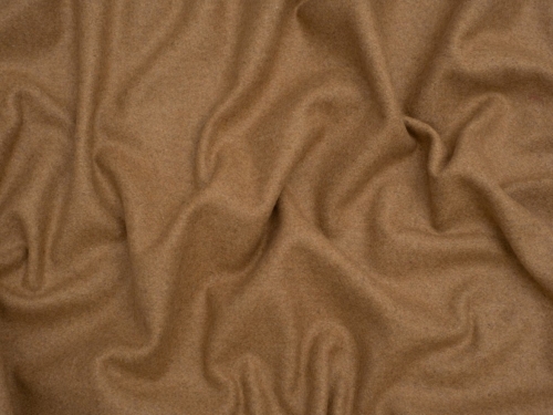 Mouflon Wool Blend Coating Fabric Camel