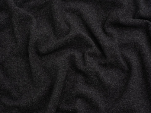 Mouflon Wool Blend Coating Fabric Charcoal