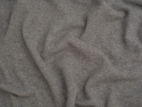 Mouflon Wool Blend Coating Fabric Light Grey