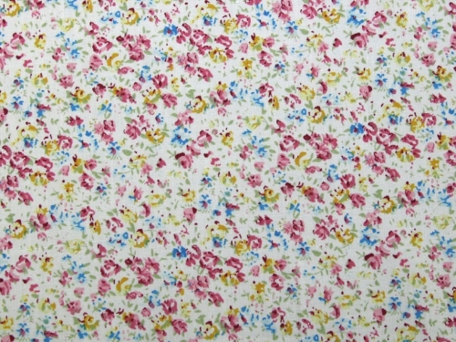 Printed Polycotton Fabric Pink