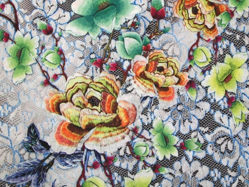 Deadstock Microfibre Smooth Crepe Fabric Blue