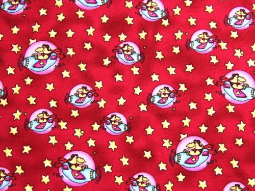Deadstock 100% Cotton Fabric Red