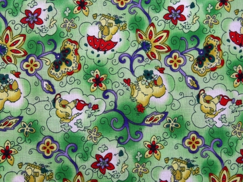 Deadstock 100% Cotton Fabric Green
