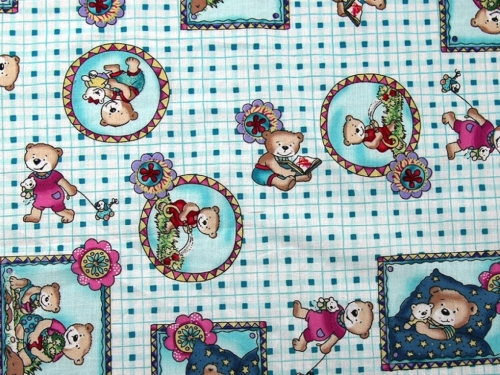 Deadstock 100% Cotton Fabric Teal