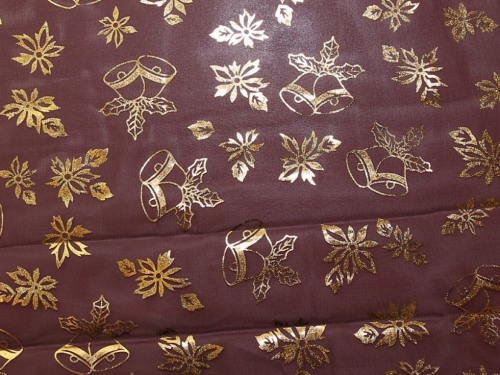 Deadstock Sheer Chiffon Fabric Wine