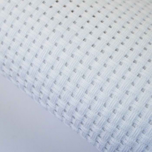 6 HPI Binca Cross Stitch Fabric White