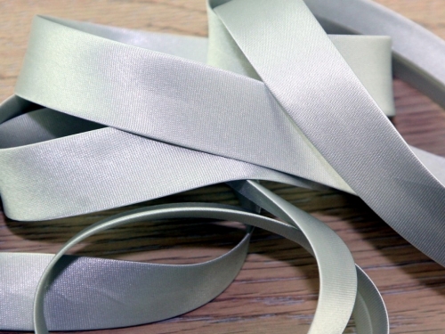 Prym Duchesse Satin Bias Binding Tape Silver Grey