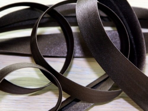 Prym Duchesse Satin Bias Binding Tape Dark Brown