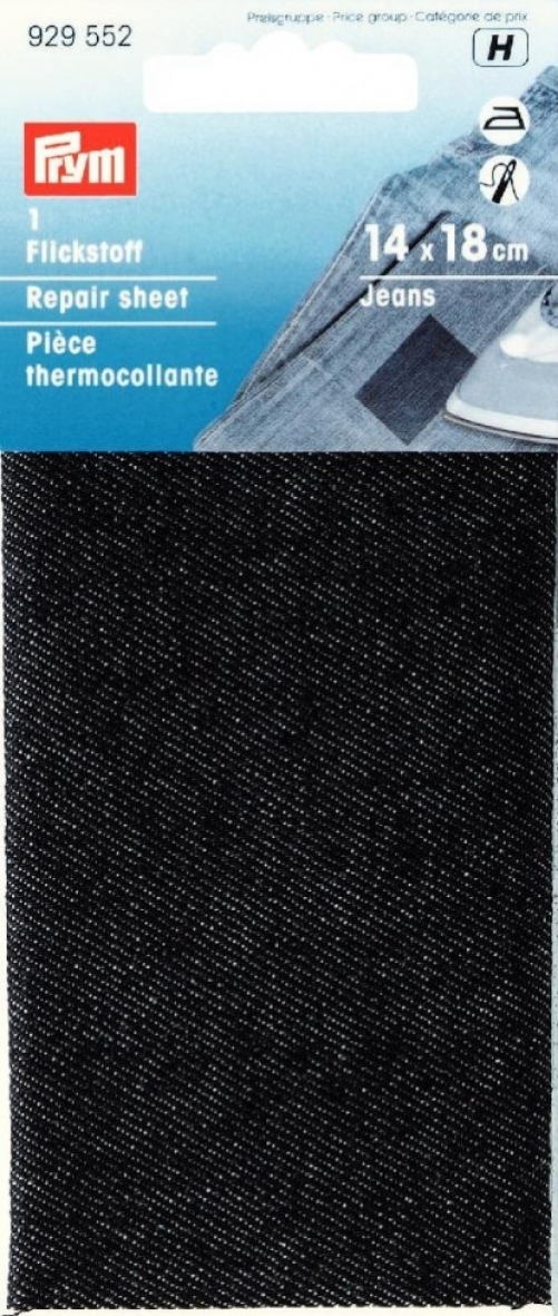 Prym Denim Repair Sheet Black