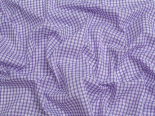 Minerva Core Range 1/8 inch Check Gingham Fabric Lilac