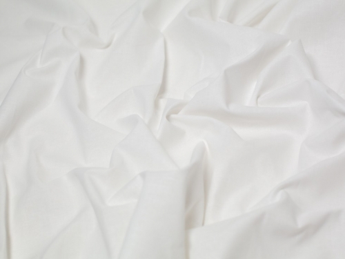 Minerva Core Range 100% Square Cotton Fabric White