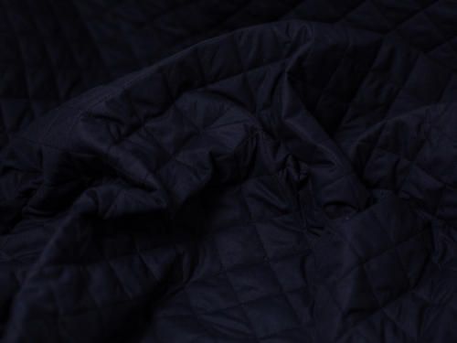 Minerva Core Range Quilted Polycotton Fabric Navy Blue