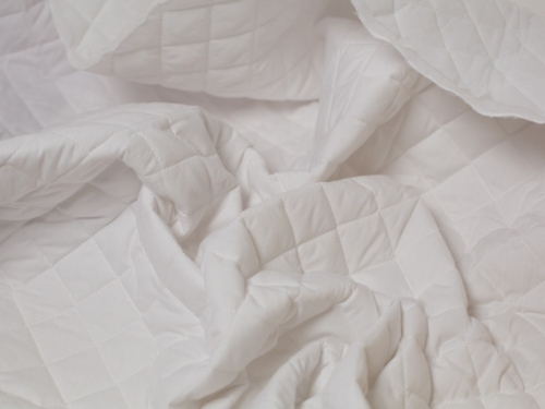 Minerva Core Range Quilted Polycotton Fabric White