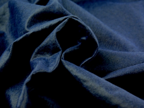 Deadstock Wool Felt Fabric Navy Blue