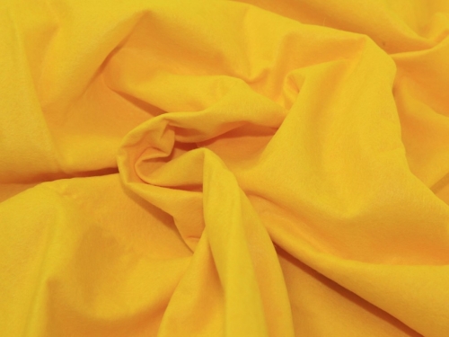 Deadstock Wool Felt Fabric Yellow