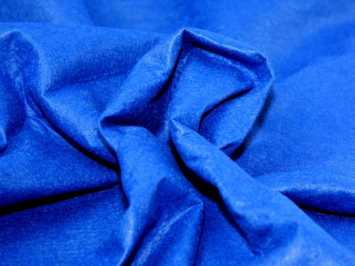 Deadstock Wool Felt Fabric Royal Blue