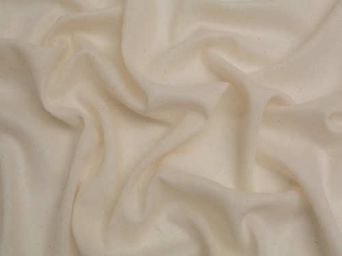 Minerva Core Range Indian Butter Muslin Fabric Cream