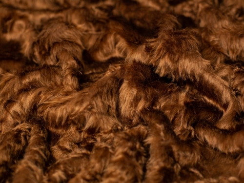 Minerva Core Range Short Pile Faux Fur Fabric Brown