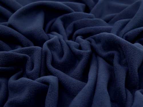Minerva Core Range Polar Fleece Fabric Navy Blue