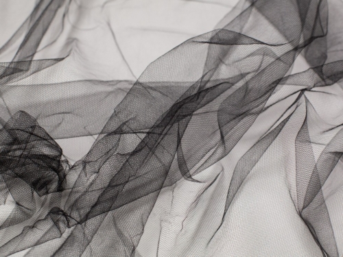 Soft Tulle Fabric Black