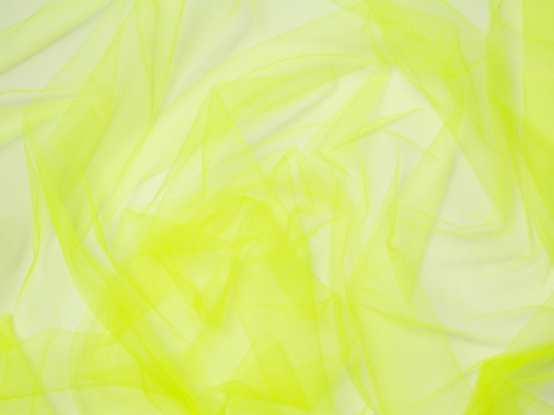 Soft Tulle Fabric Fluorescent Lemon