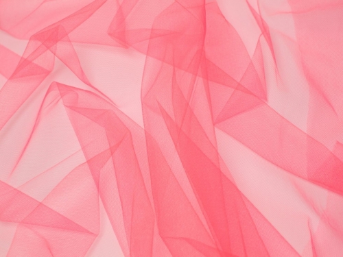 Soft Tulle Fabric Fluorescent Pink