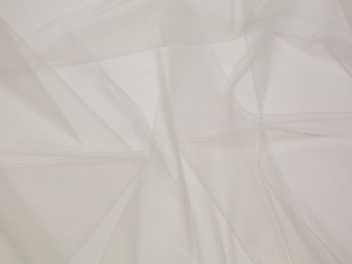 Soft Tulle Fabric Silver Grey