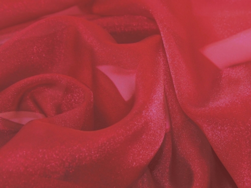 Deadstock Crystal Organza Fabric Wine