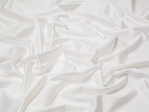 Minerva Core Range Glossy Activewear Lycra Four Way Stretch Knit Fabric White