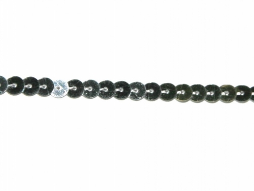 Essential Trimmings Strung Single Sequin Trim Silver