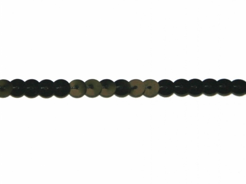 Essential Trimmings Strung Single Sequin Trim Black