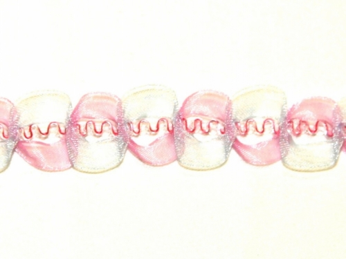 Essential Trimmings Organdie Fancy Trim Pink/Lilac
