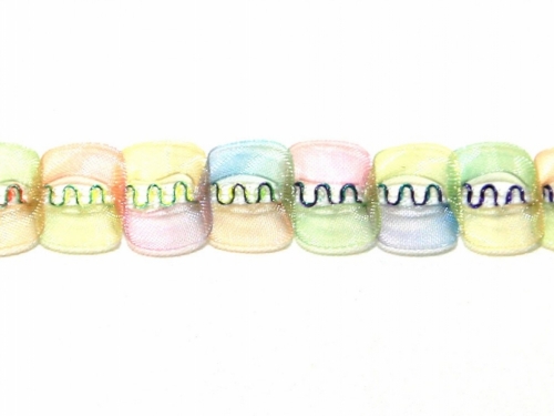 Essential Trimmings Organdie Fancy Trim Rainbow